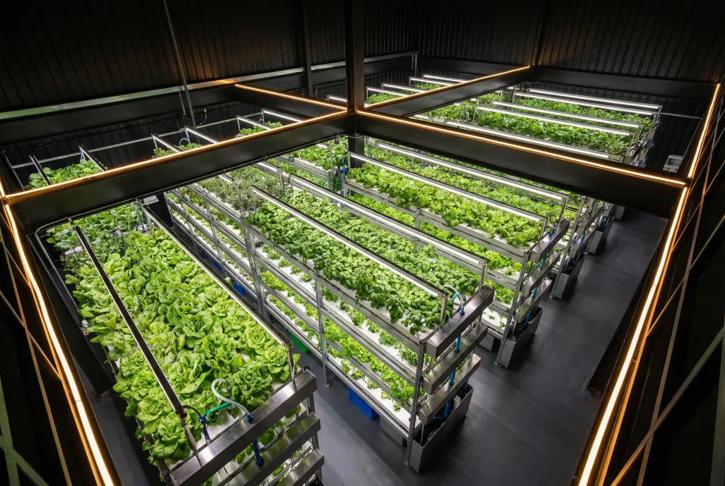 Plantas bajo iluminación LED F.O.G